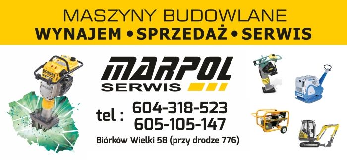 Wynajem Maszyn Budowlanych (Kraków i cała małopolska)